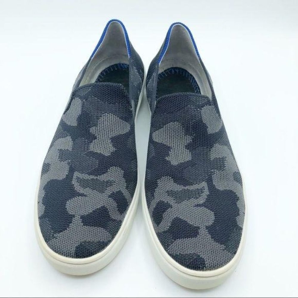 Rothy’s gray camouflage camo sneakers size 10